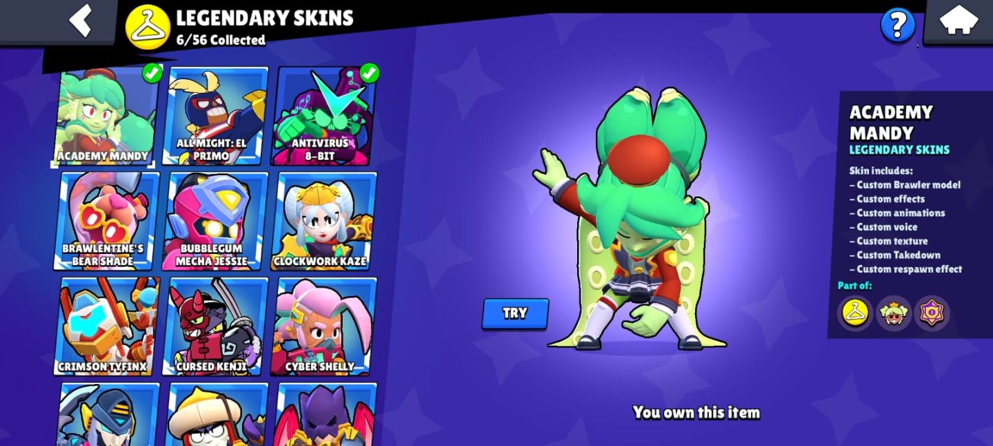 CONTA DE BRAWL STARS 62K DE TROFÈU