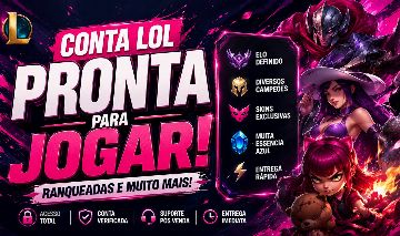 CONTA SMURF LEAGUE OF LEGENDS BR PLATINA | ACESSO COMPLETO | ENTREGA INSTANTÂNEA