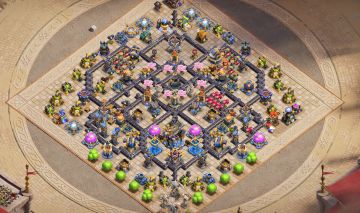 CONTA DE CLASH OF CLANS CV18 QUASE FULL CHEIA DE DECORAÇÕES