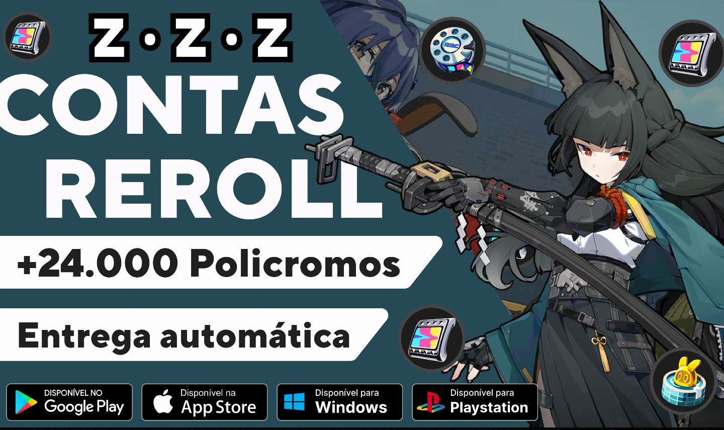[PROMOÇÃO!!] CONTAS REROLL ZENLESS ZONE ZERO [ZZZ]