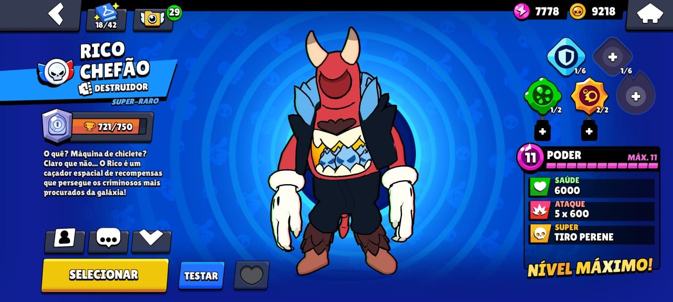 Conta Brawl Stars ultra gemada com quase todos os brawlers!!!