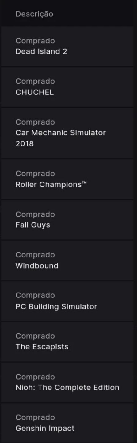 RE CONTA EPIC GAMES, 150 JOGOS