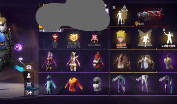 Conta de free fire super gemada /+400 peitoral e varias angelicais
