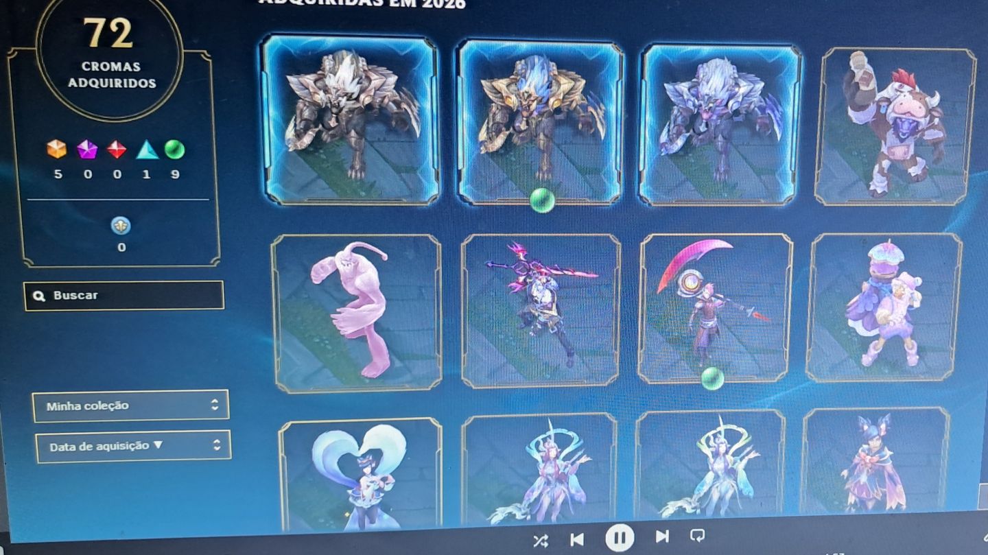 CONTA LOL BR 350 TODOS OS CAMPEÕES