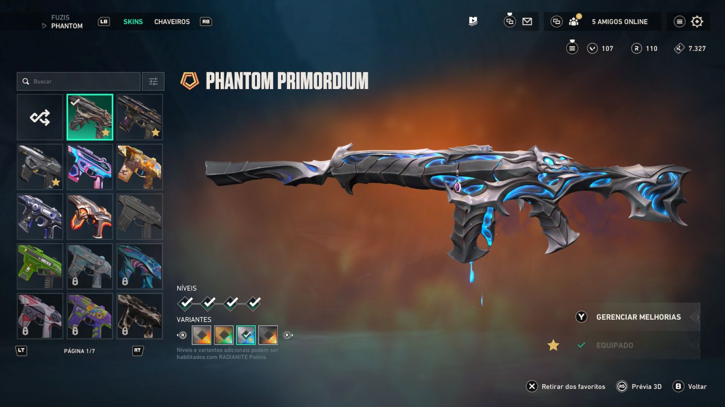 CONTA RARA VALORANT | VANDAL ARCANE, PHANTOM PRIMORDIUM, CHRONOVOID E MAIS