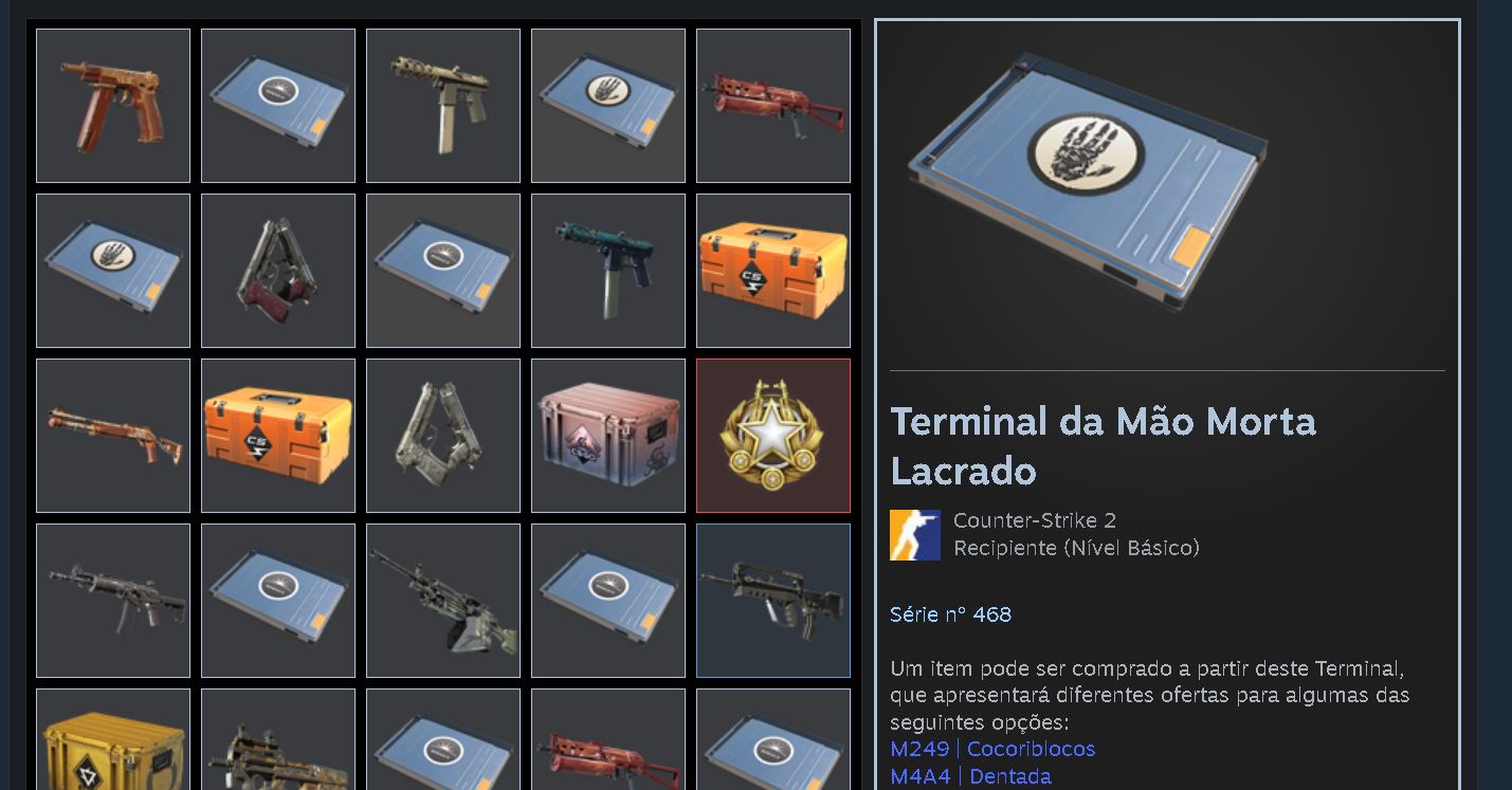 Cs2 Prime + Skins e Caixas