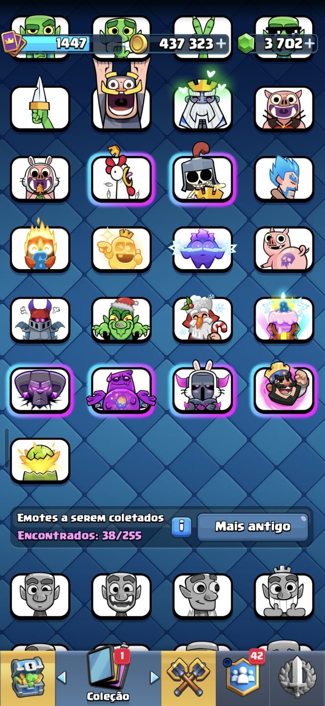 CONTA BRAWL STARS E CLASH ROYALE 11K CLASH 39K BRAWL SKINS RARA E TODAS AS CARD