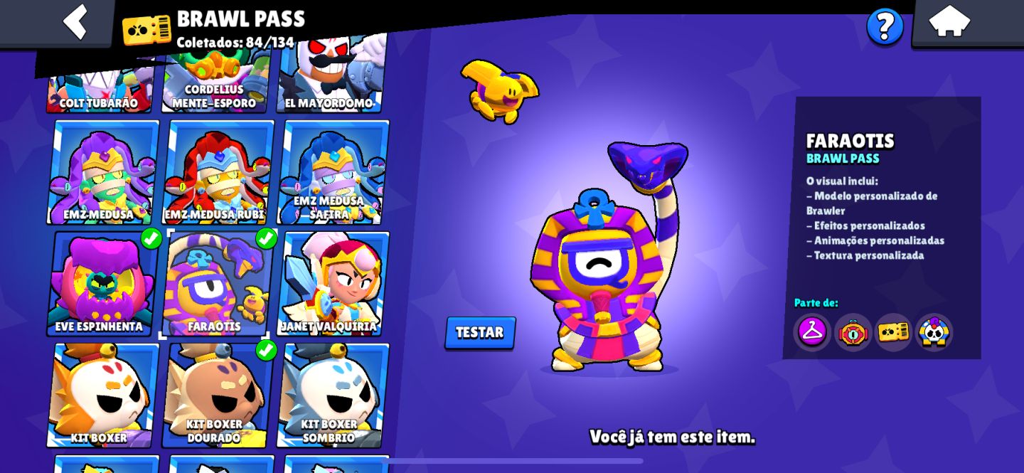 CONTA DE BRAWL STARS COM MESTRE A VENDA