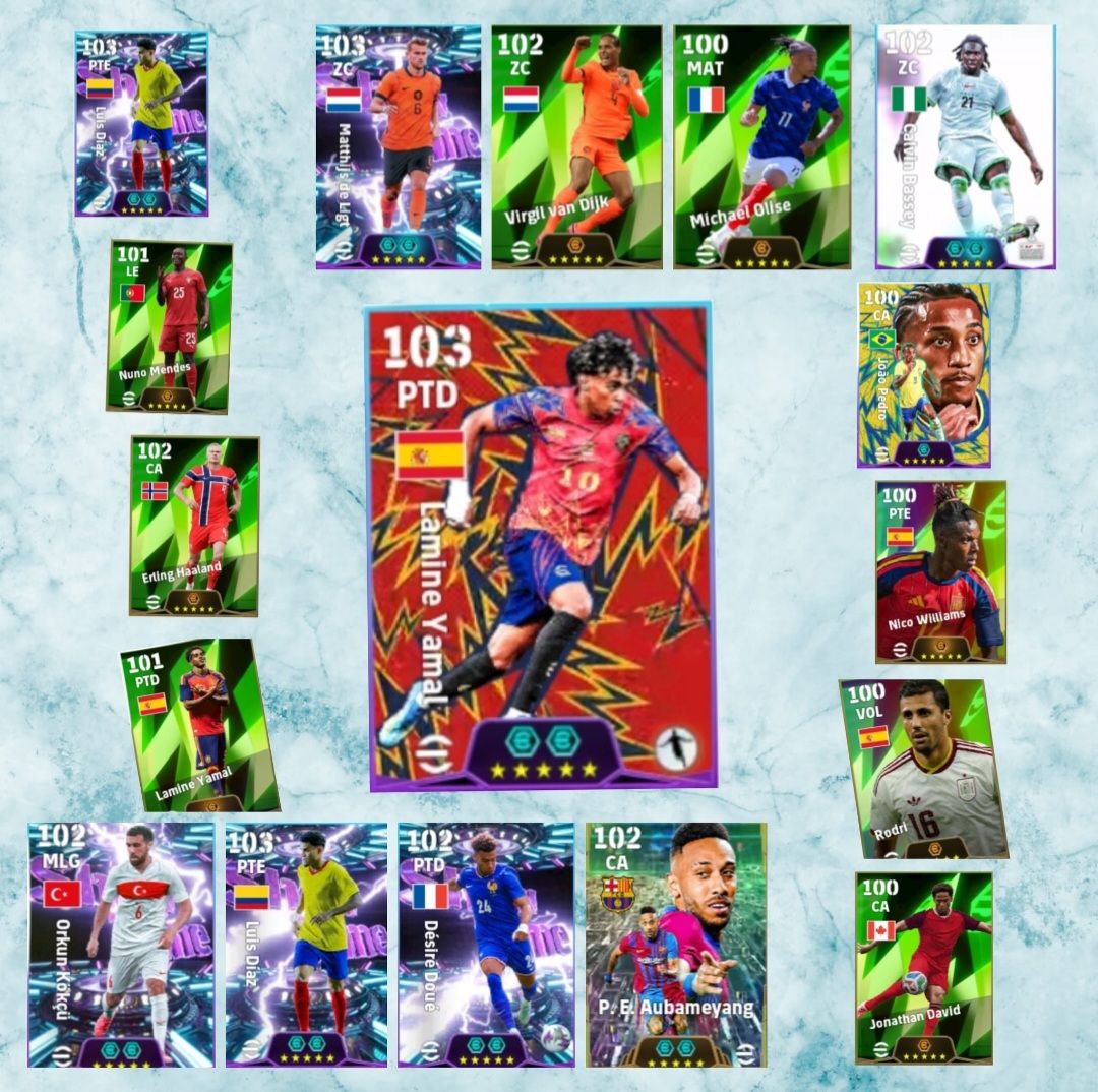 Conta efootball mobile com varios jogadores lendário,show time somente konami id