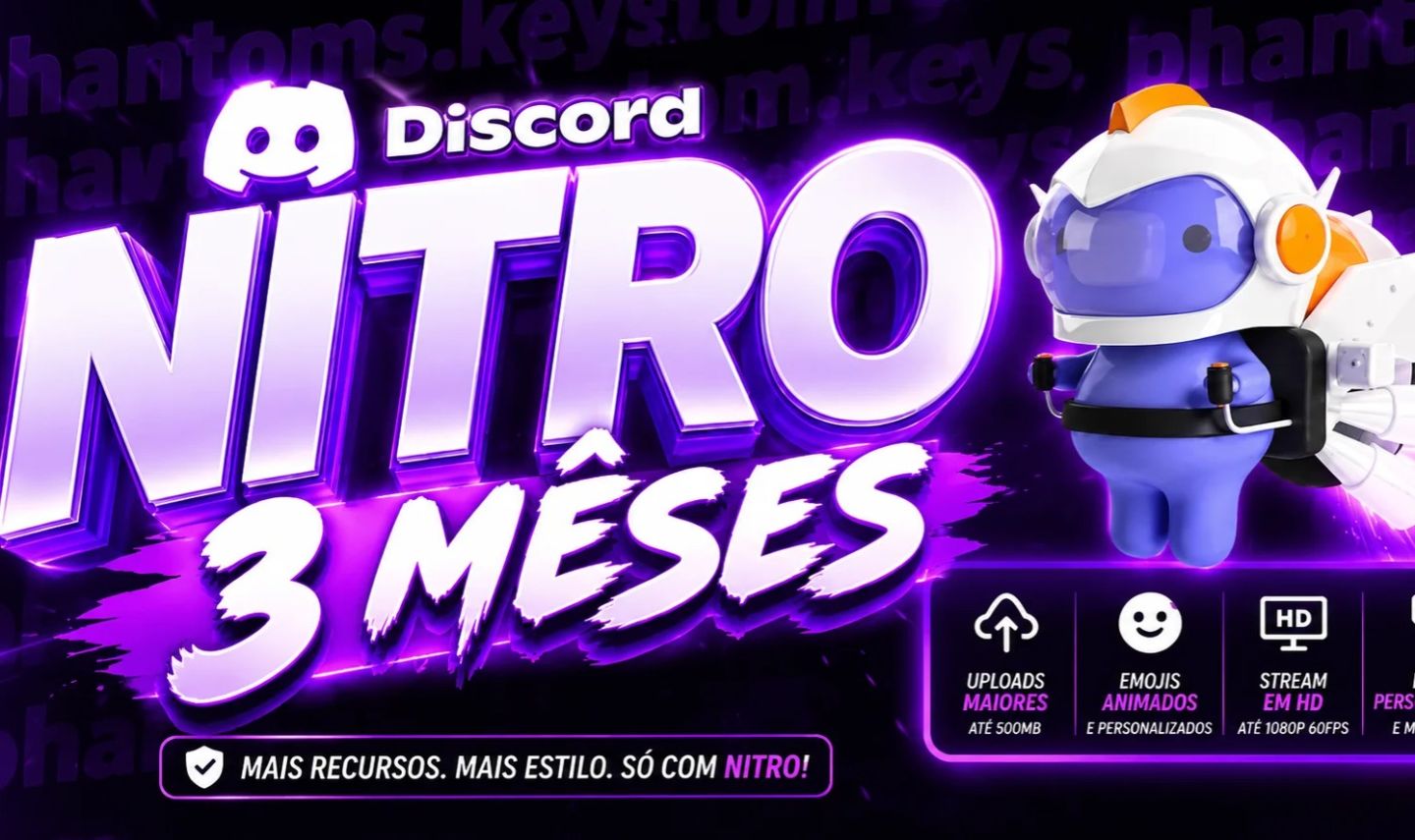 Discord Nitro 3 Meses / Ativação Menor Preço [entrega Automática]