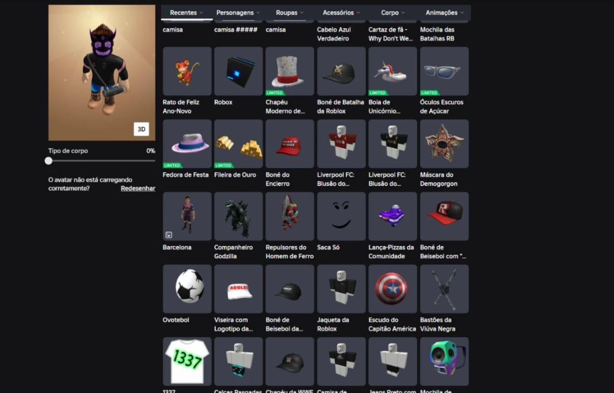 Conta Antiga Roblox Limited (Rara)