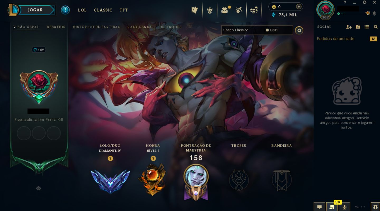 LEAGUE OF LEGENDS LVL 104 | DIAMANTE 4