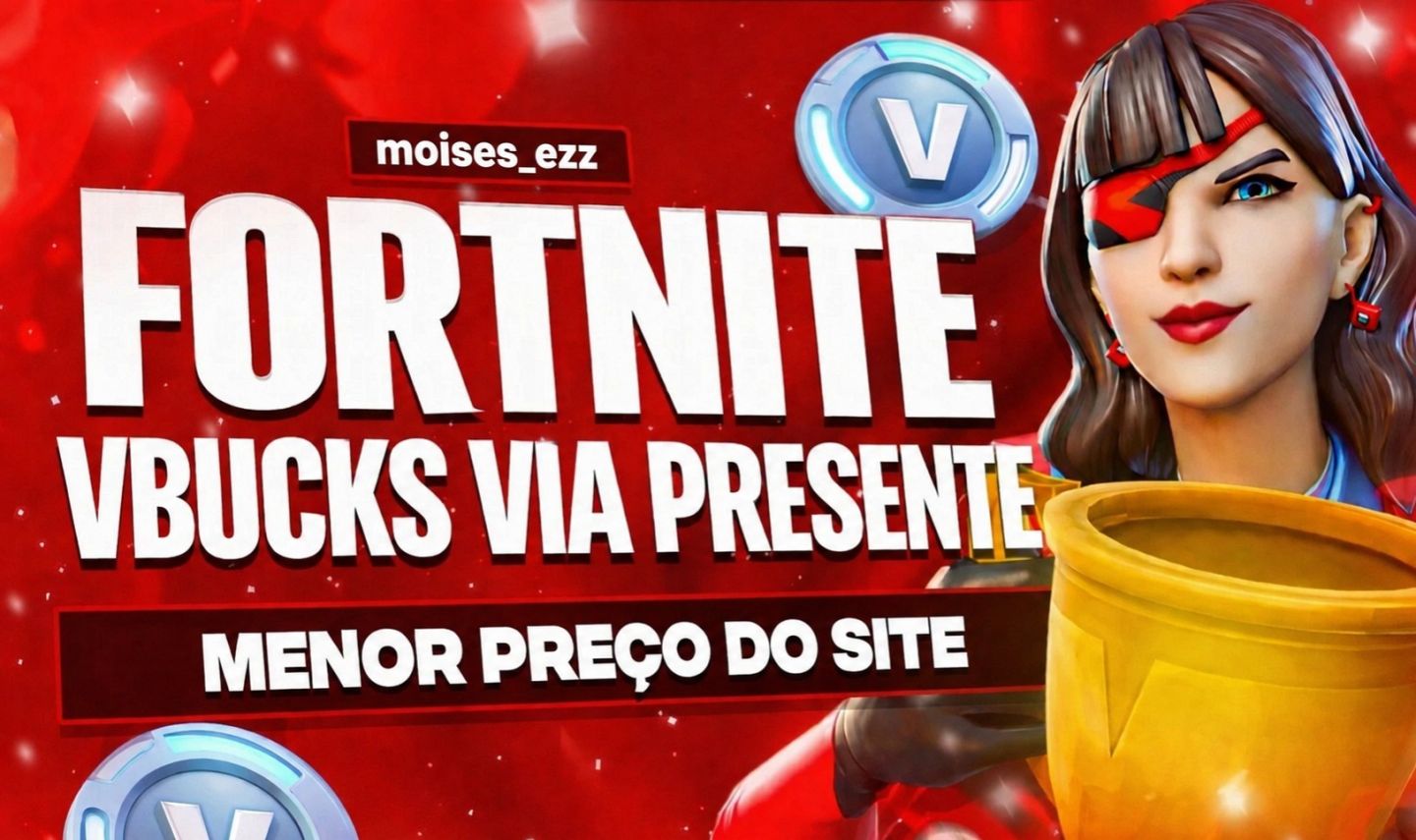 [MENOR PREÇO DO SITE VBUCKS VIA PRESENTE FORTNITE PROMOÇÃO POR TEMPO LIMITADO]
