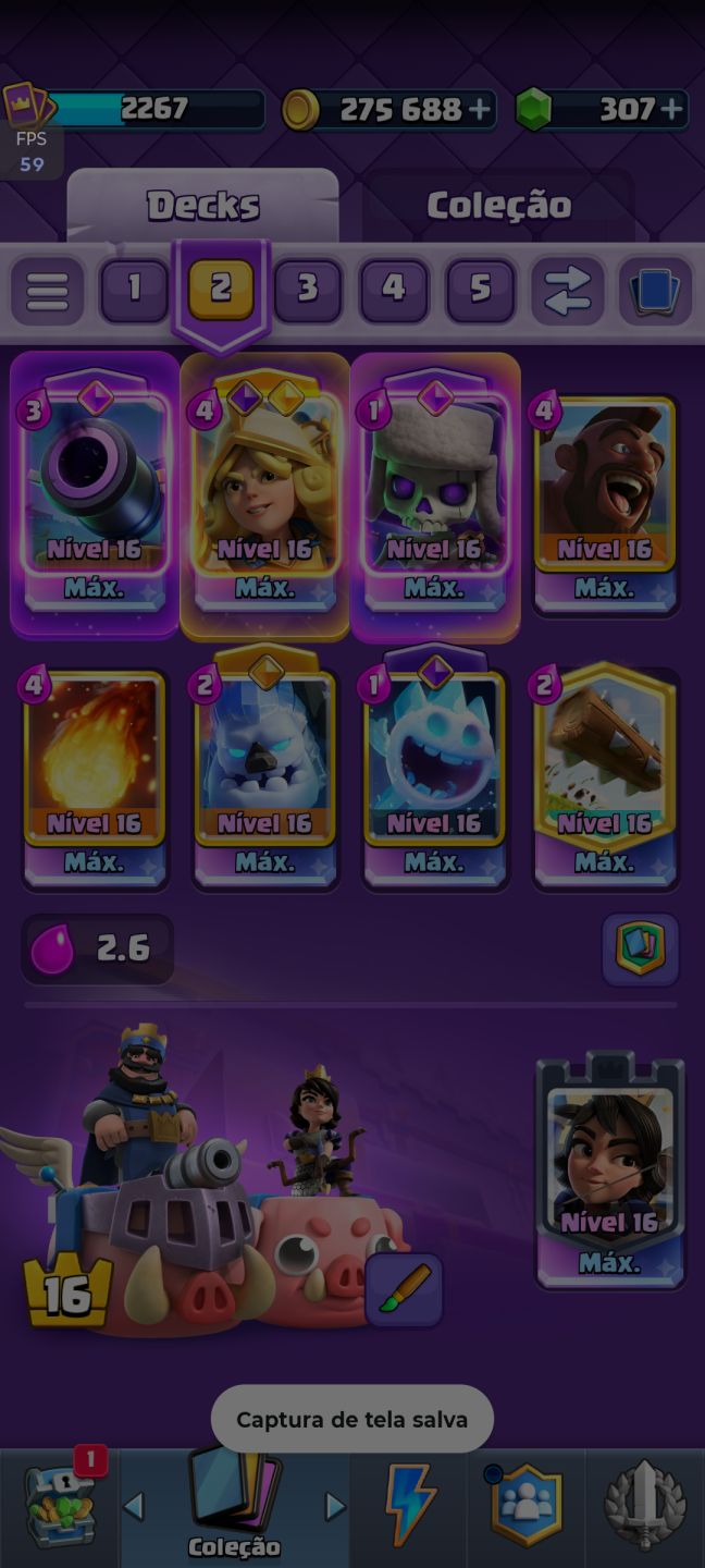 Conta de Clash Royale Profissional