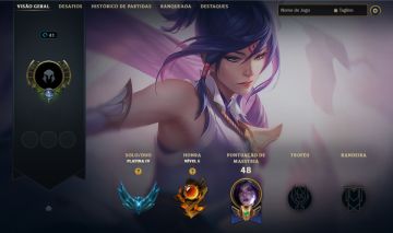 CONTA PLATINA / 14 SKINS / NILAH CONGREGAÇÃO DAS BRUXAS / RAKAN ARCANA / 4.6K EA