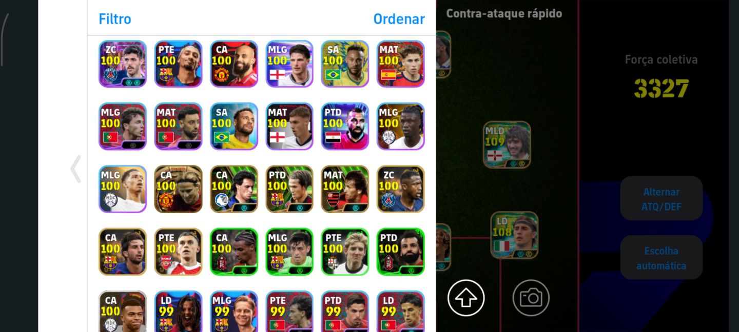 CONTA EFOOTBALL MOBILE RECHEADA DE ÉPICOS