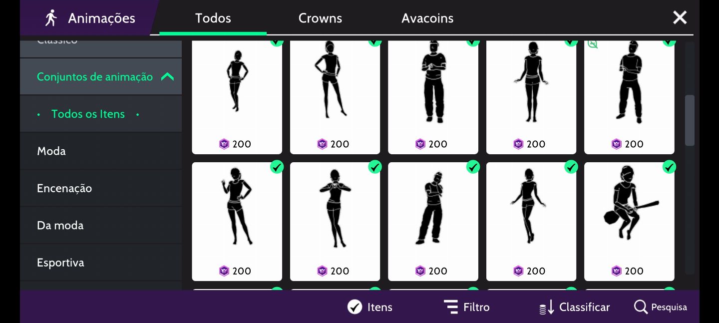 CONTA DE AVAKIN-LIFE UNISSEX Nível 41,E COM BASTANTE ITENS DE CROWNS| descrição