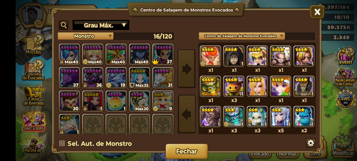 Conta iniciante Summoners war 2 NAT LD Son Zhang Lao + Ghurkha