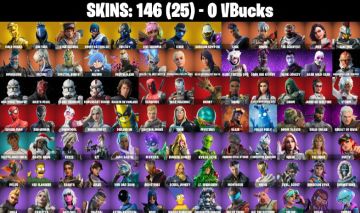 CONTA DE FORTNITE COM 146 SKINS | SHE-VENOM | GOLD MIDAS | ASTROWORLD GLIDER