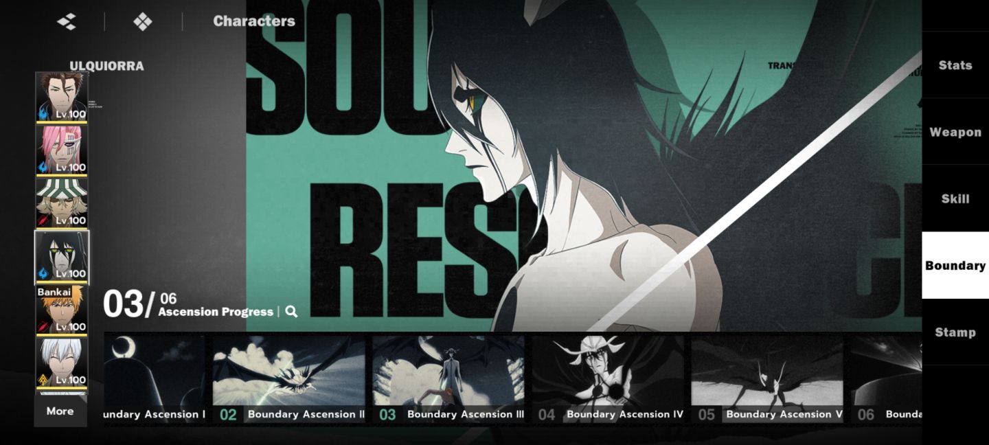 Conta Bleach Soul Resonance Aizen b6a5 szayelaporro b6a5 ulquiorra b3