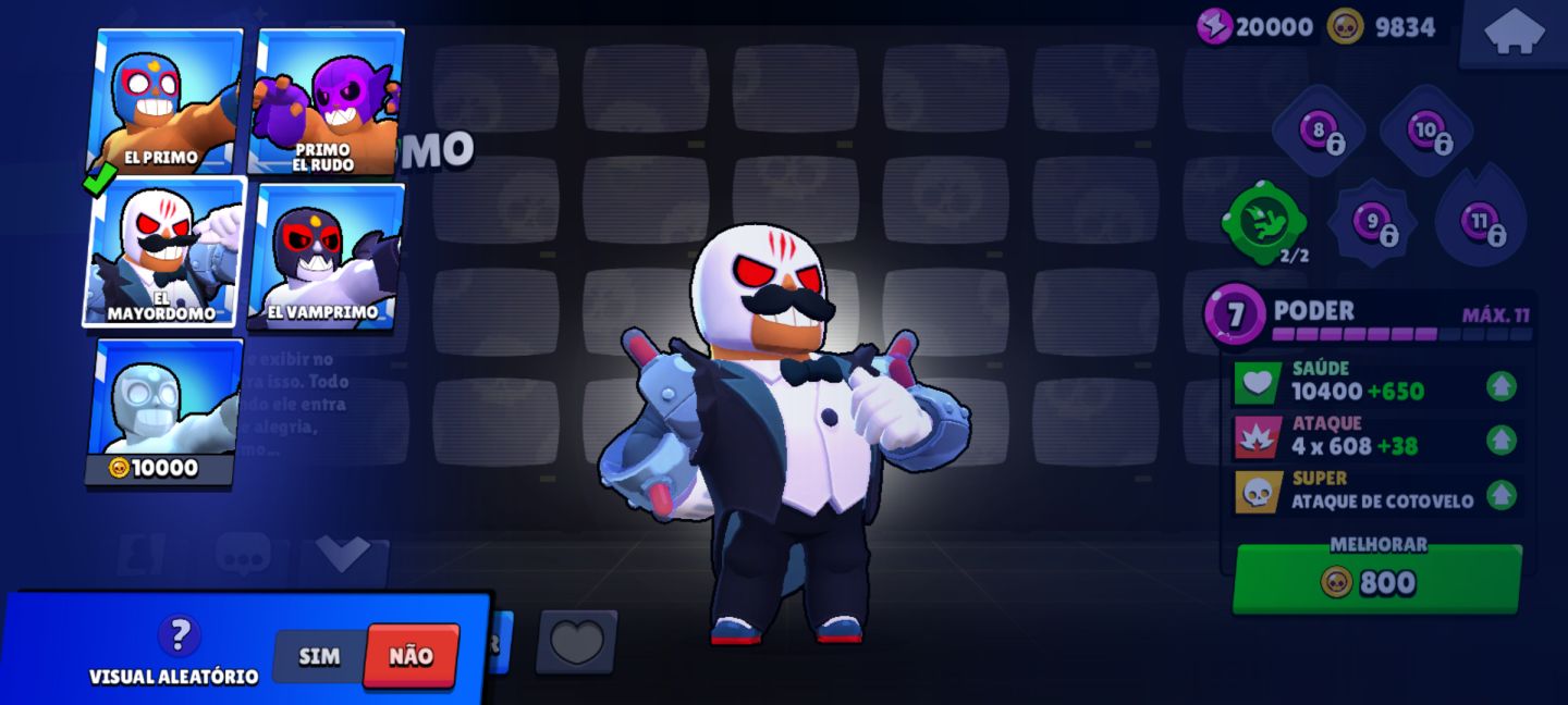 Brawl Stars Conta Avançada | 20.569 Troféus | 6 Hipercargas
