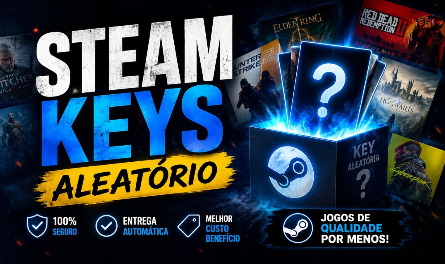 Steam Key Aleatória | Jogo Surpresa | Key Steam