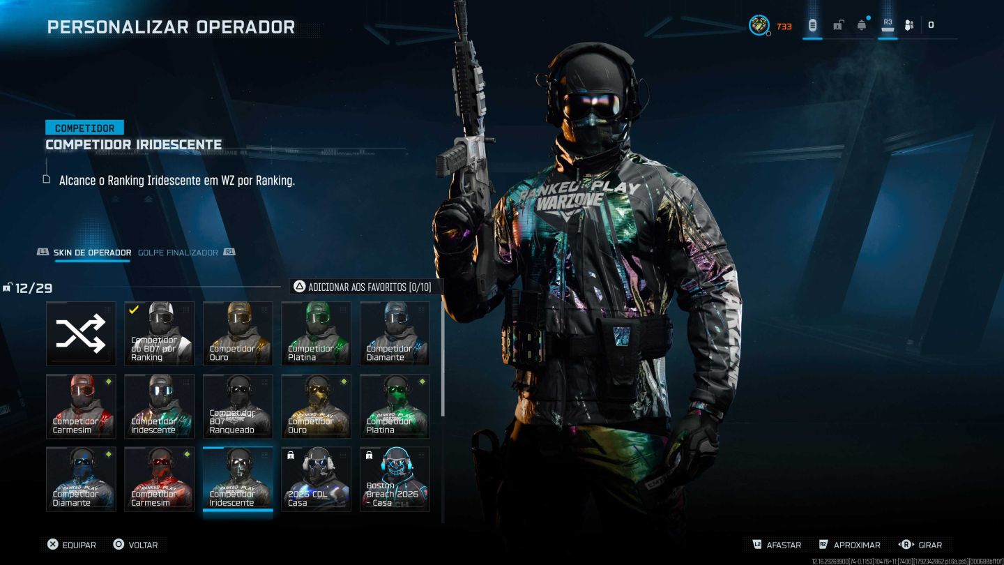 CONTA ENDGAME CALL OF DUTY: WARZONE / BO7 RANKED IRIDESCENTE
