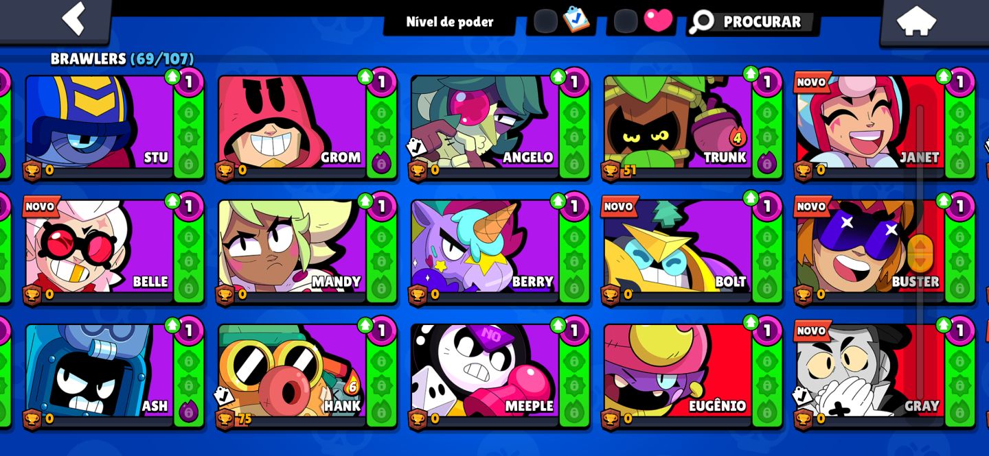 CONTA DE BRAWL STARS + CLASH ROYALE UPADAS