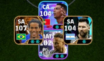 CONTA EFOOTBALL RARA! CR7 THE LAST DANCE + R10 BLITZ + NEY BLITZ + MESSI PACK