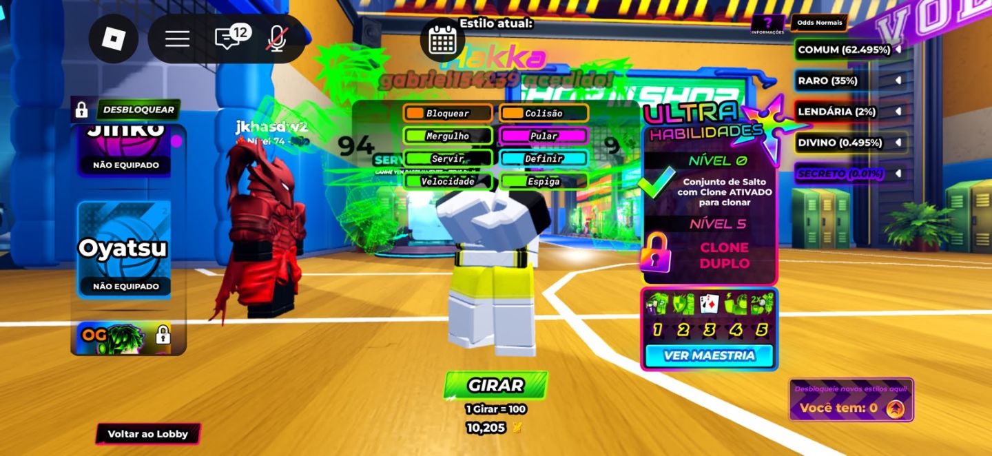 CONTA ROBLOX OP SKINS DIVERSAS + BLOX FRUITS + BLUE LOCK (LOCKED) + JJK