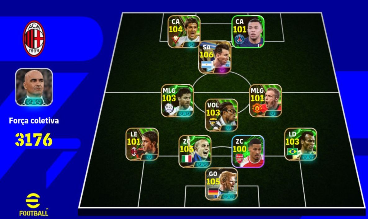 Conta Efootball 3176 de FORÇA!