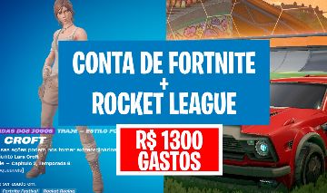 Conta completa de fortnite e rocket league