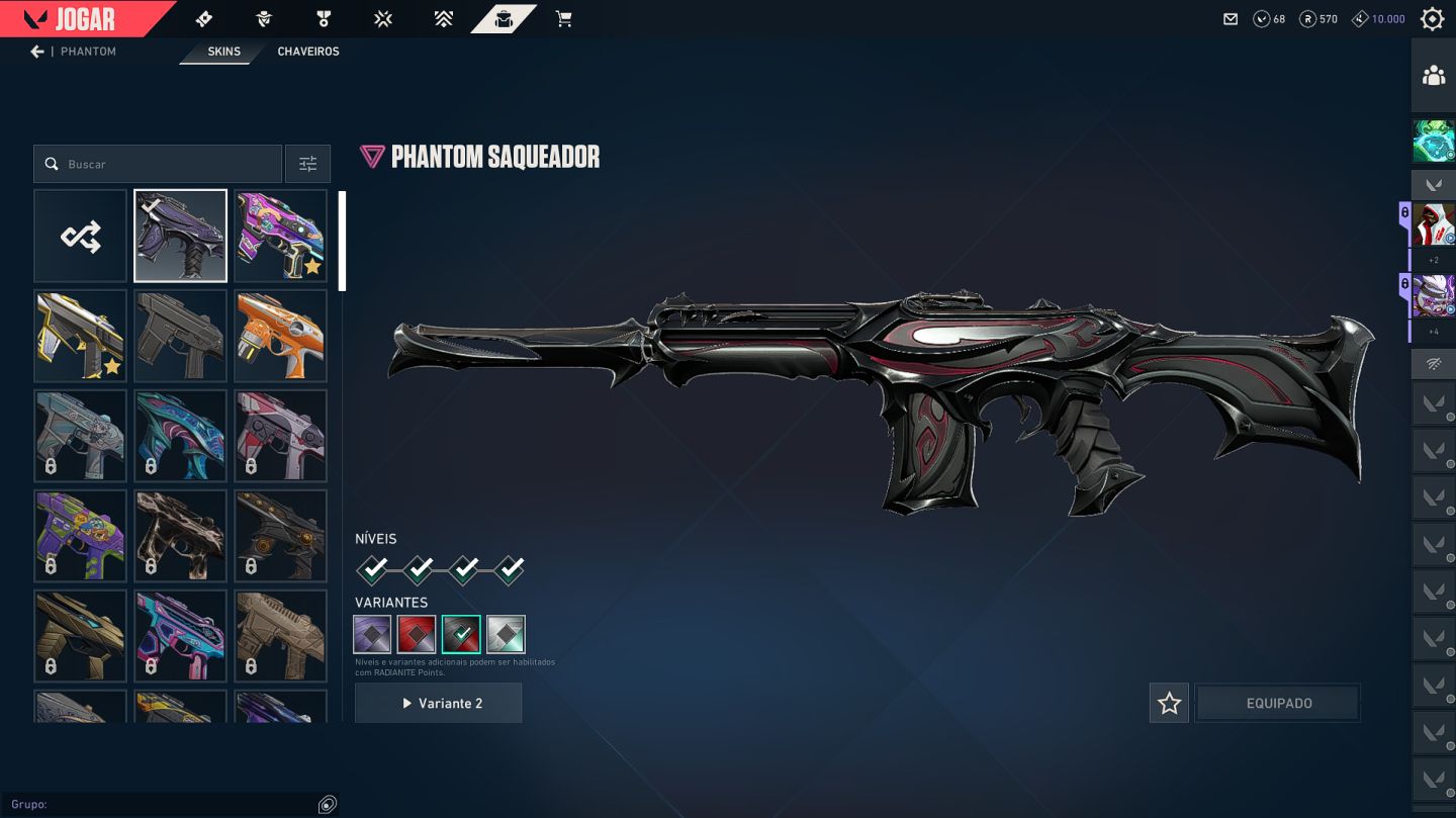 CONTA DE VAVA COM VARIAS SKINS DE VANDAL E PHANTOM (FULL ACESSO P RAPIDO)