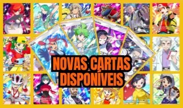Cartas de Treinadores e Pokémon em PROMOÇÃO!
