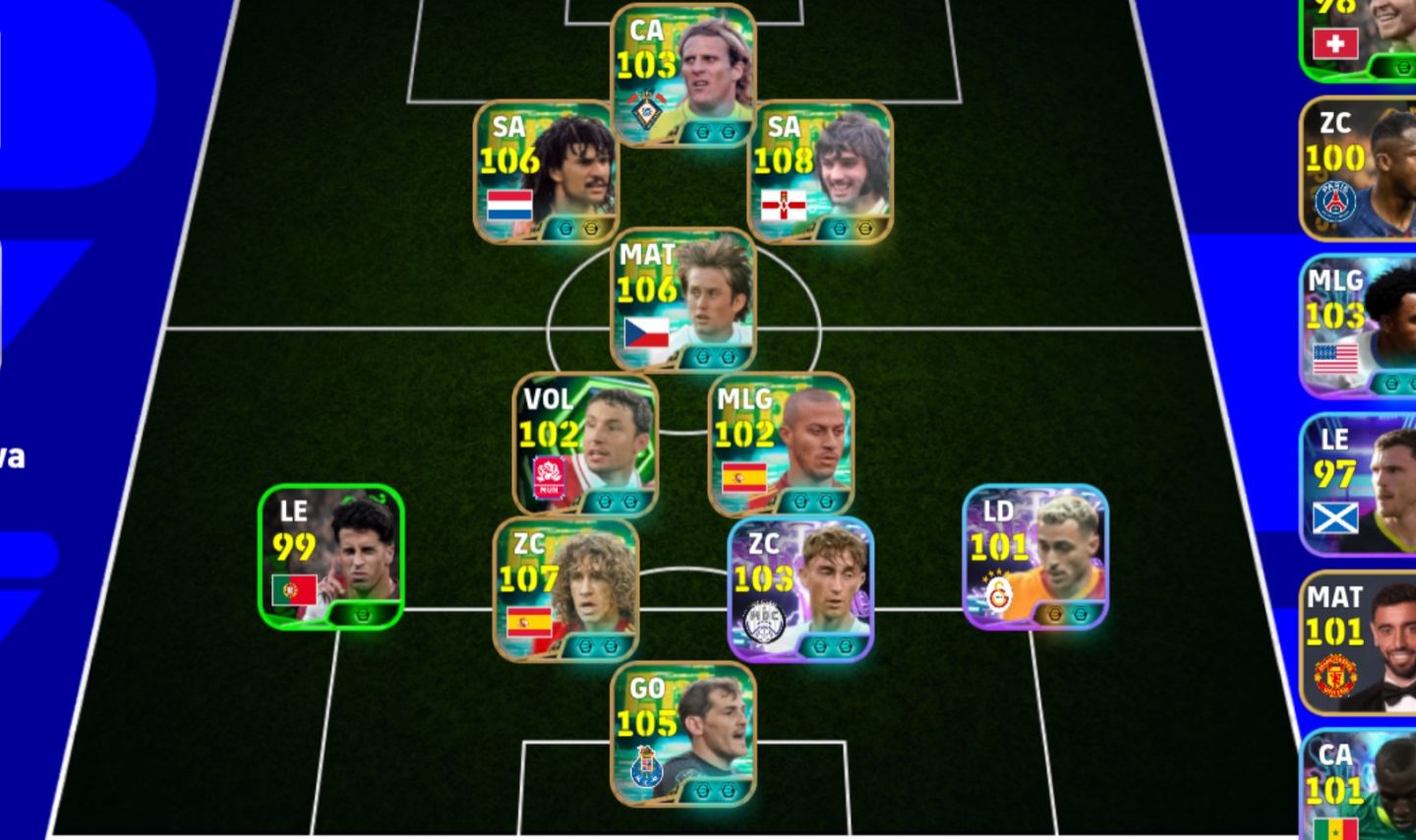 Conta Efootball com Gullit e Best