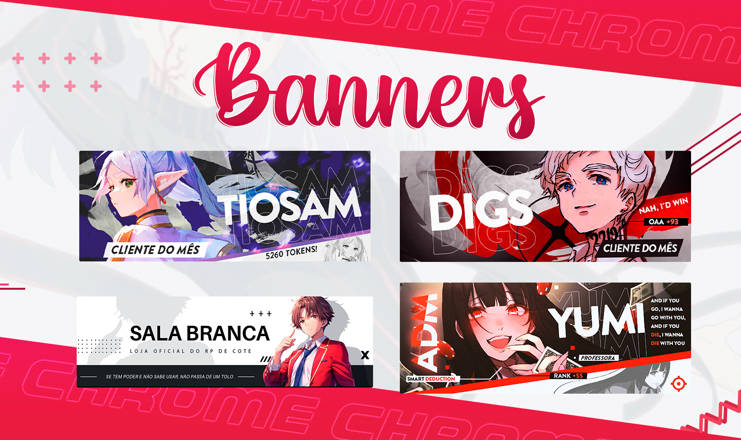 DESIGNER PROFiSSIONAL - BANNERS, THUMBNAILS E PERSONALIZÁVEIS