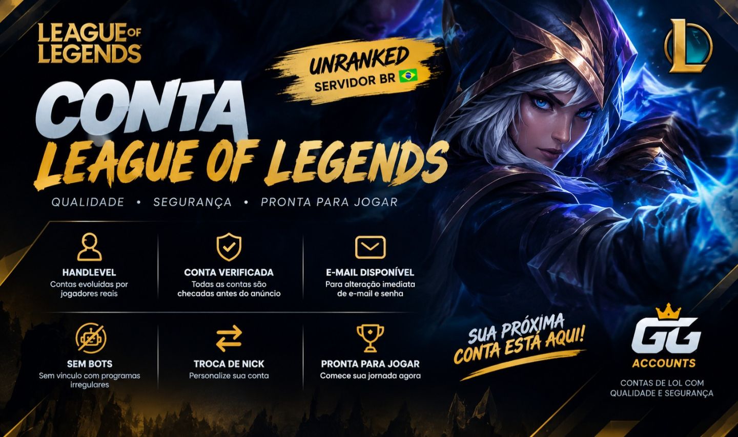 CONTAS SMURF LOL | LEAGUE OF LEGENDS | FULL ACESSO [BR]