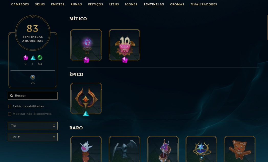CONTA LOL - DIAMANTE IV +500 SKINS +300 ESSENCIAS MÍTICAS E TODOS OS CHAMPS
