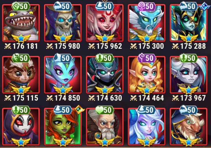 CONTA HERO WARS ALLIANCE - 13.9m de Poder
