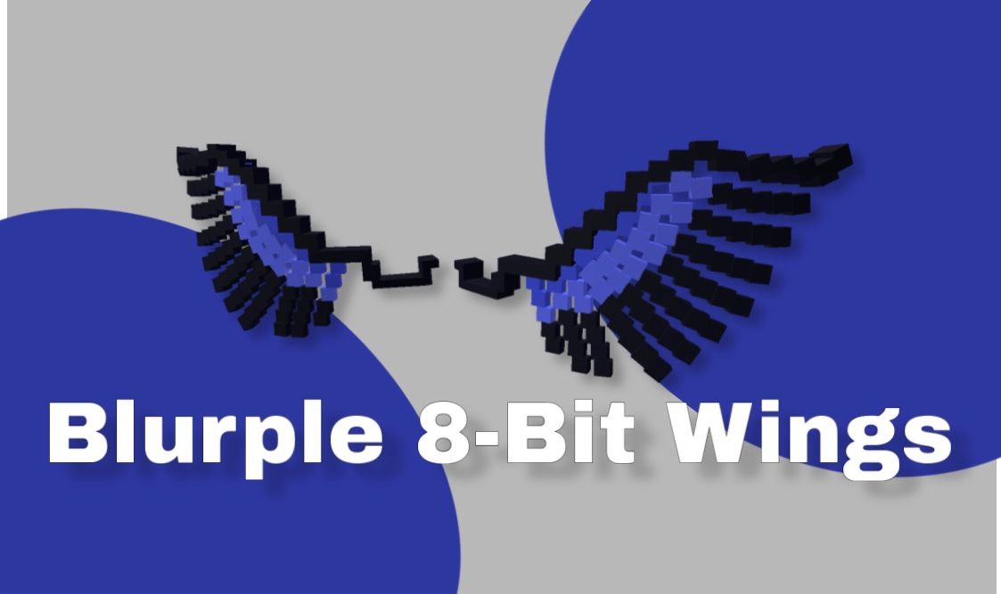 DESCONTO! | Blurple 8-Bit Wings | Código de Resgate | Roblox