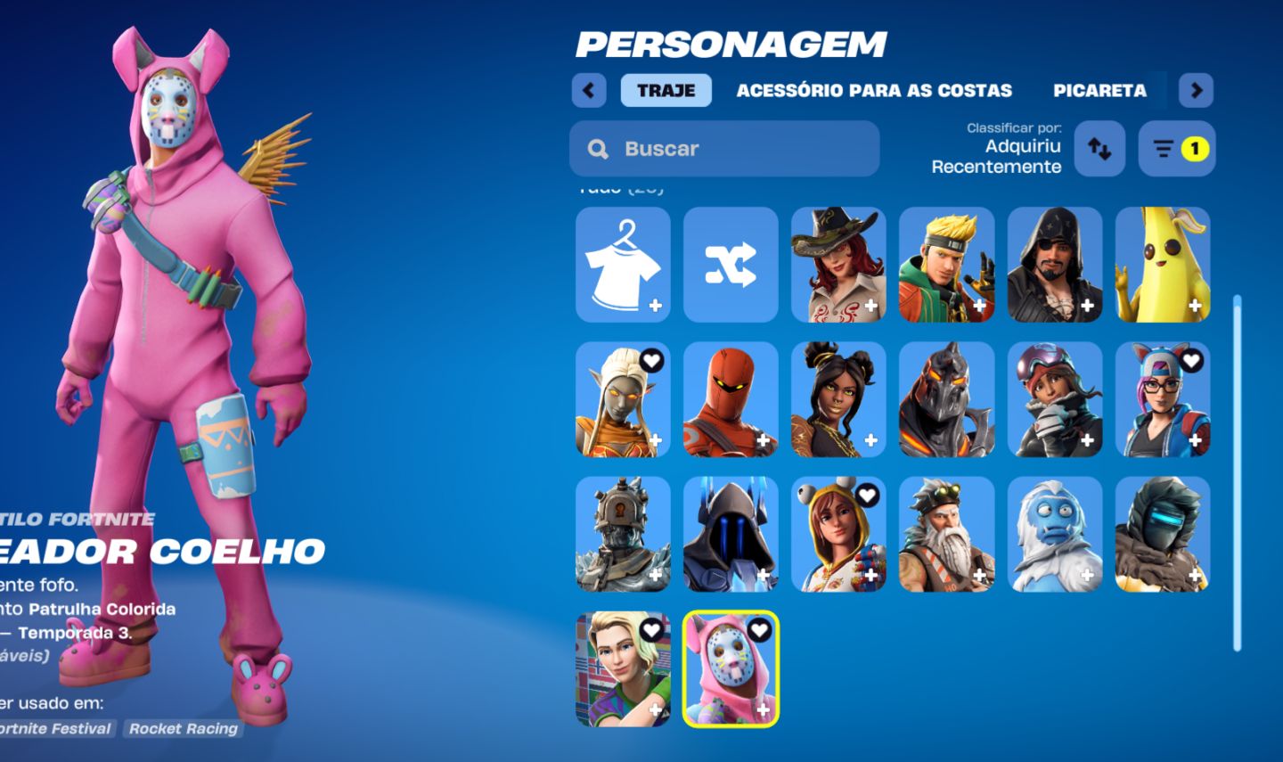 Conta epic/fortnite 20 skins, conta antiga rara