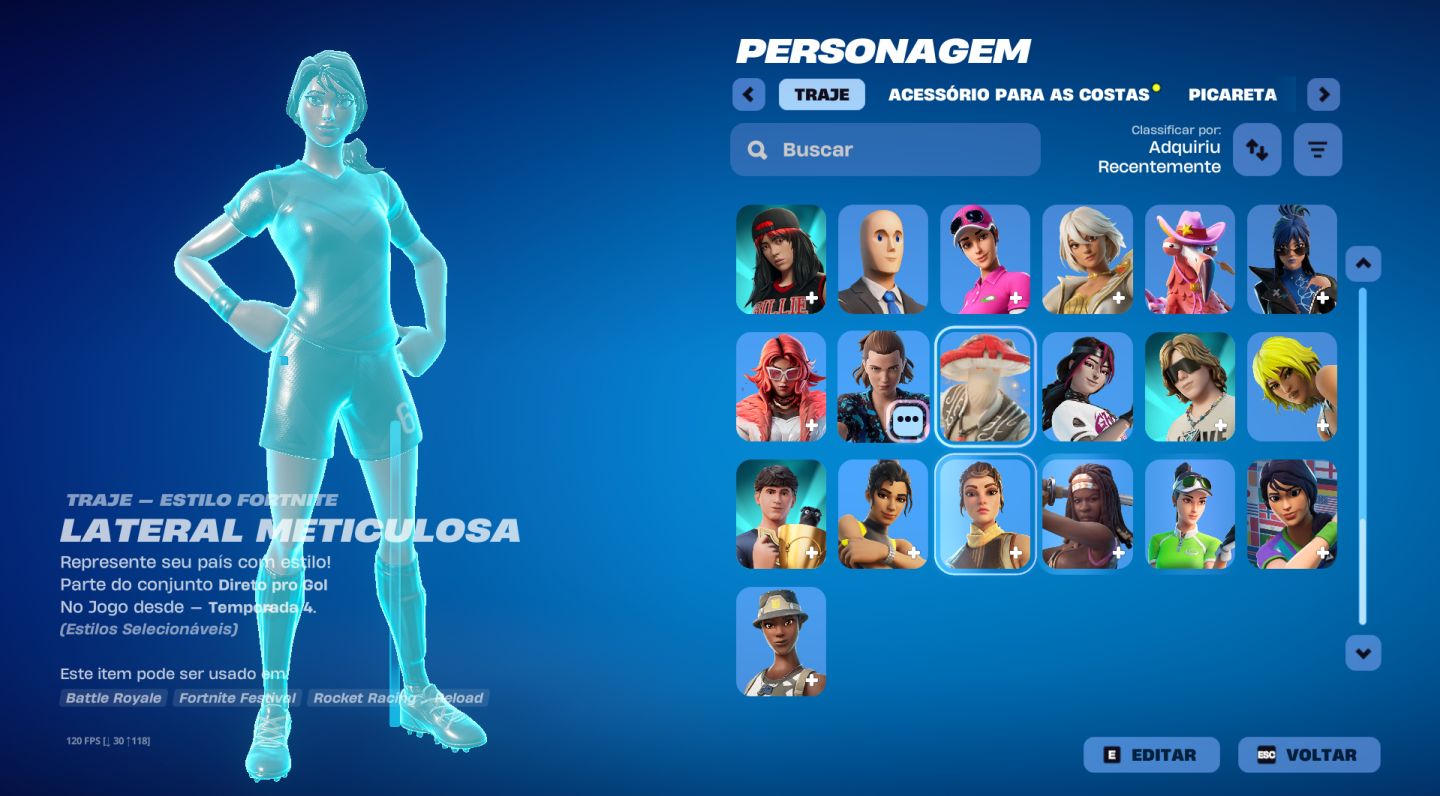 Conta Full acesso Fortnite