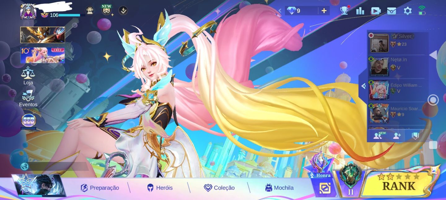 Conta mobile legends bang bang
