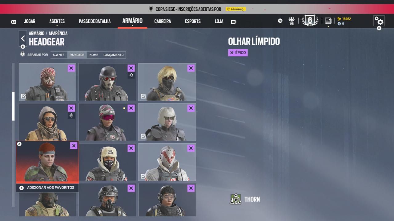 CONTA DE R6 COM MAIS DE 640 HORAS DE JOGO DIVERSAS SKINS E AGENTES, NÍVEL 204
