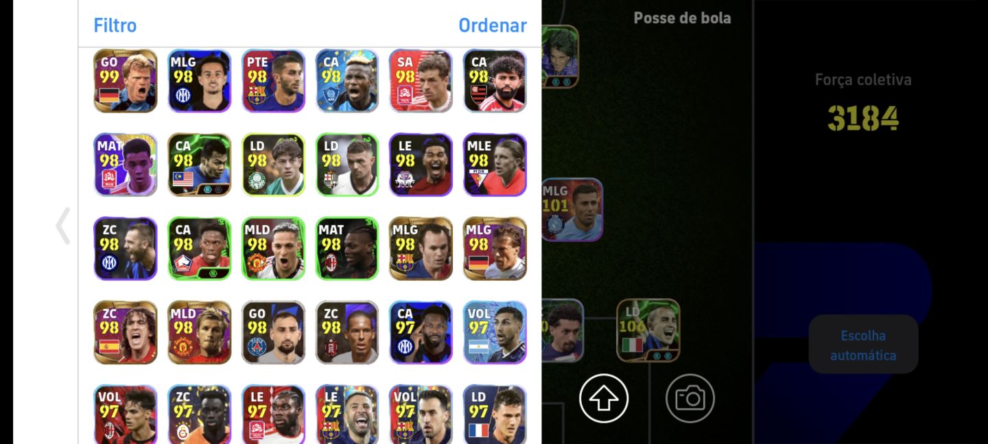 CONTA EFOOTBALL RARA MOBILE À VENDA NA GGMAX BARCELONA FC FORÇA COLETIVA 3187