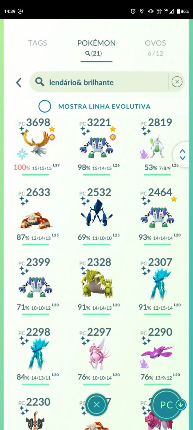 Conta Pokémon Go Level 72 (2023)