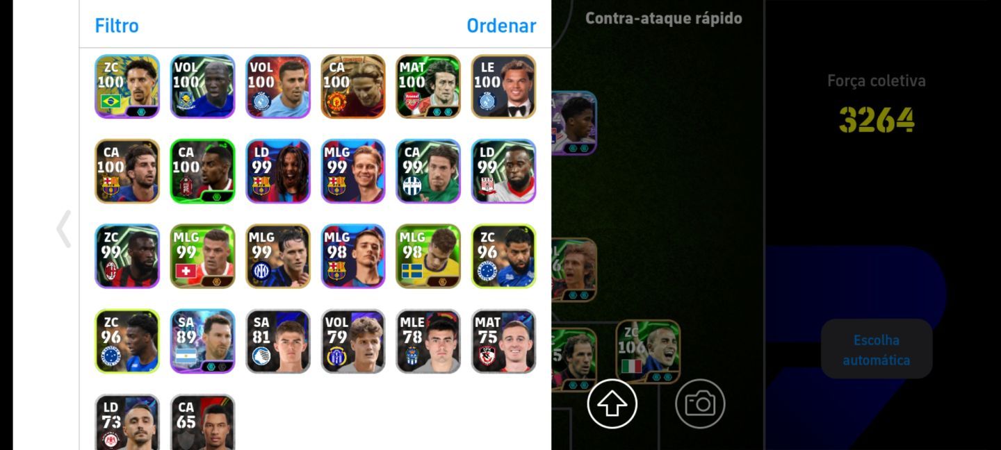 CONTA EFOOTBALL RARA! BEST 109 + ENDRICK BUGADO + RICE LISO + PIRLO PRIME E+++!