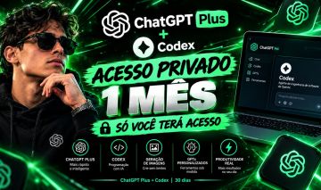 Chat Gpt Plus Privado + Codex 1 Mês Acesso Privado ( Só você Terá Acesso ) criar