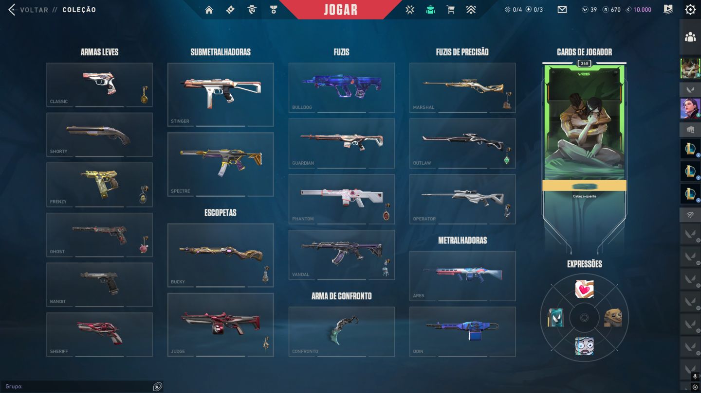 Conta Valorant (peak asc2) com skins