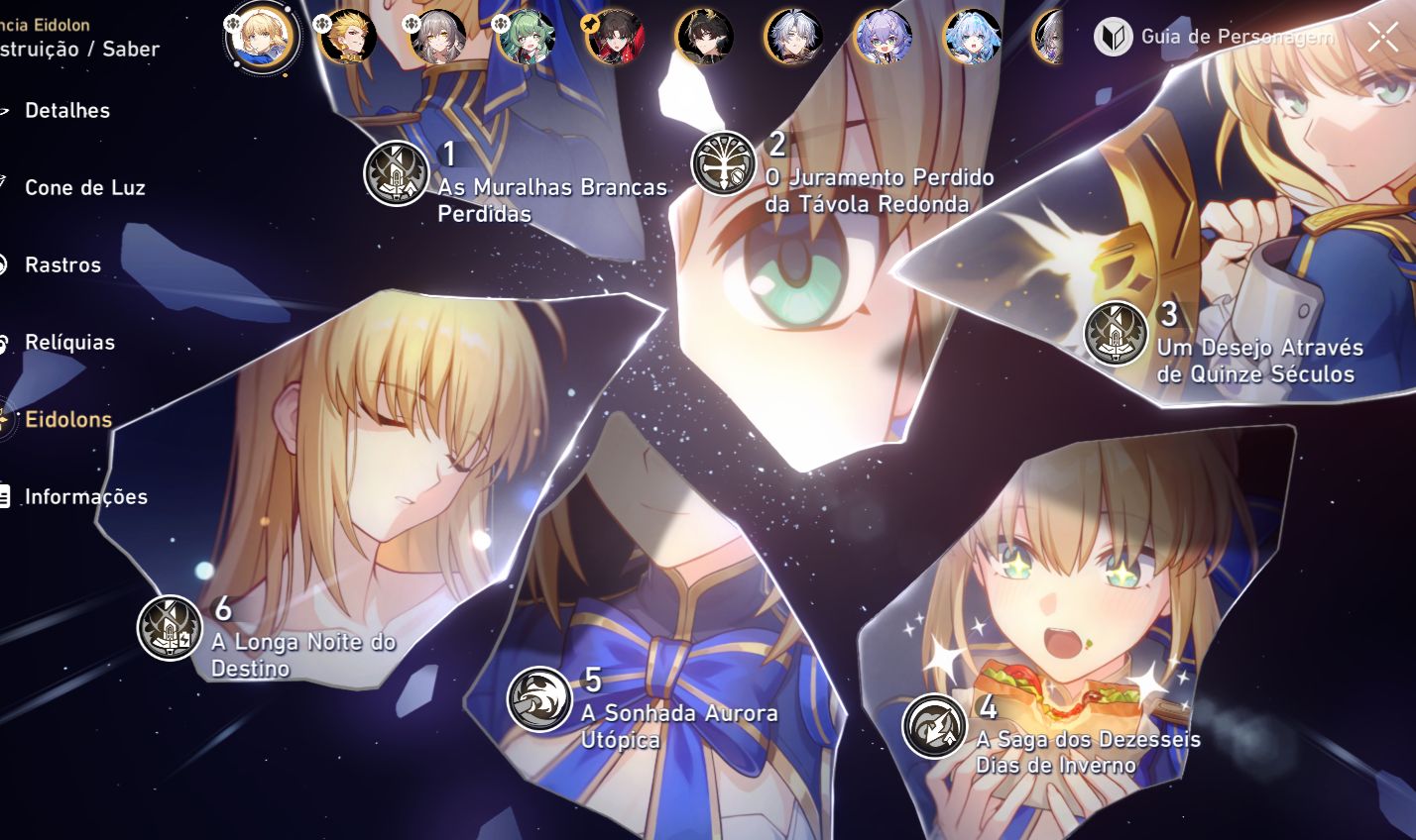 Saber E6S3 - 107 passes dourados e +++